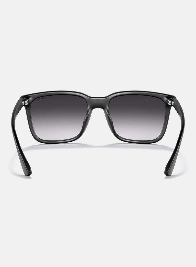 Armani Exchange Full Rimmed Rectangular Sunglasses 0AX4112SU 55 80788G - Image 3